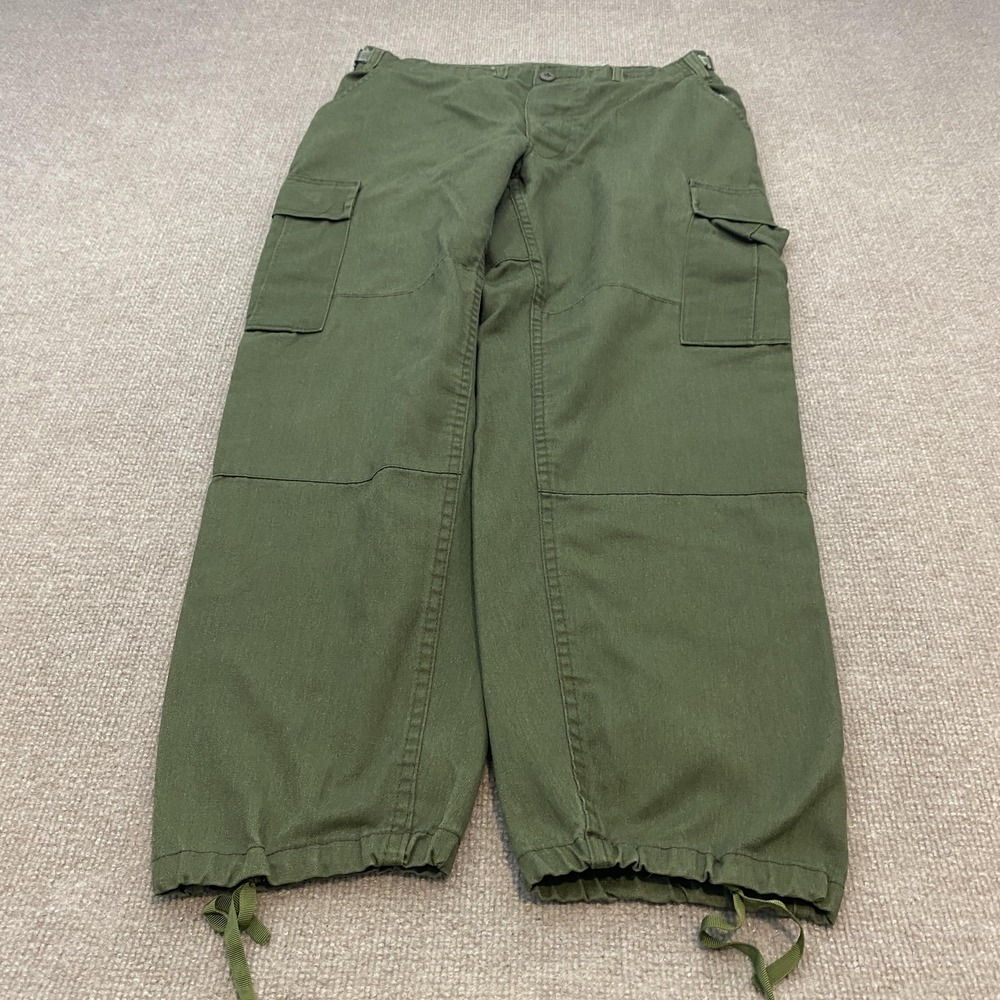 Rothco Military Jungle Pants Mens Medium Green Cargo Waist Army Vintage